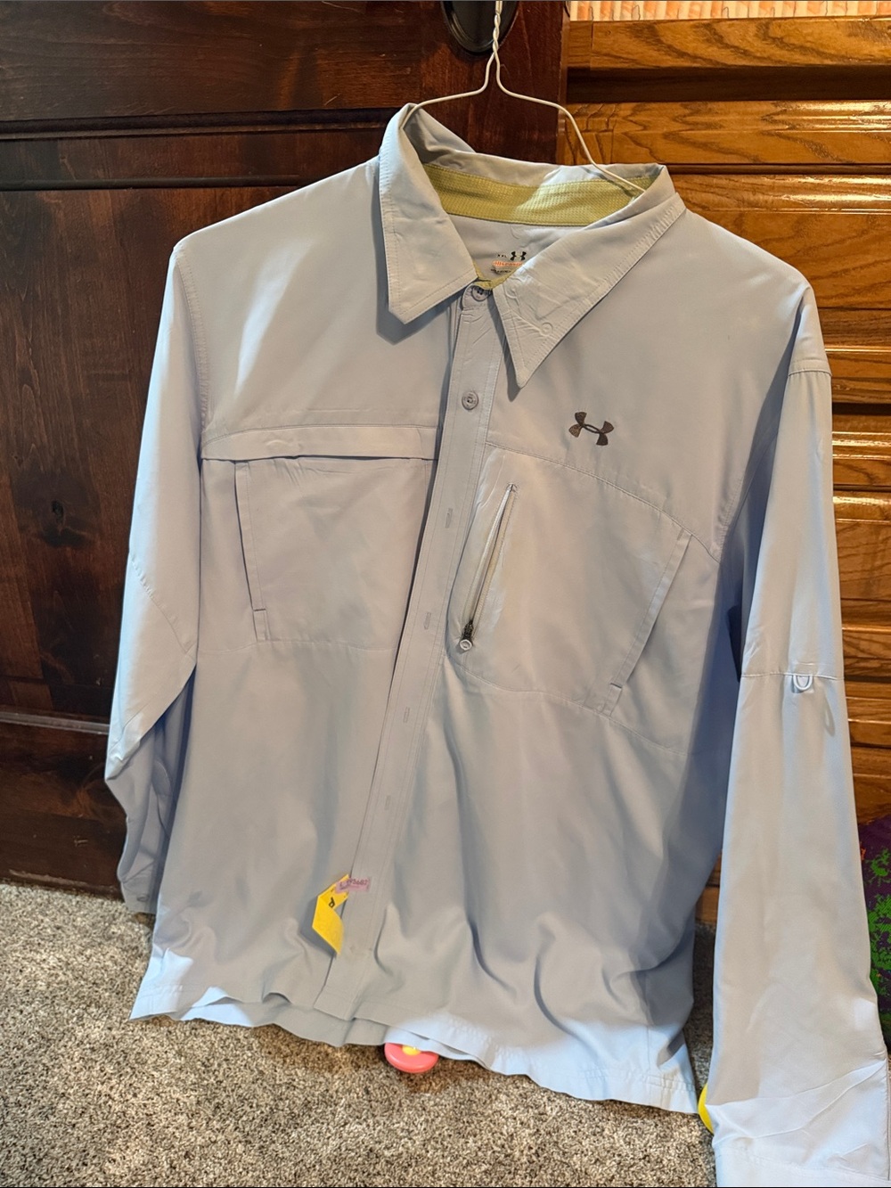 Under Armour Light Blue Men’s Lightweight Fishing Shirt Jacket